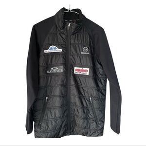 Rossignol Warm Nordic Ski Jacket with ski club patches Quilted sz 16